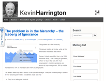 Tablet Screenshot of kevinharrington.com